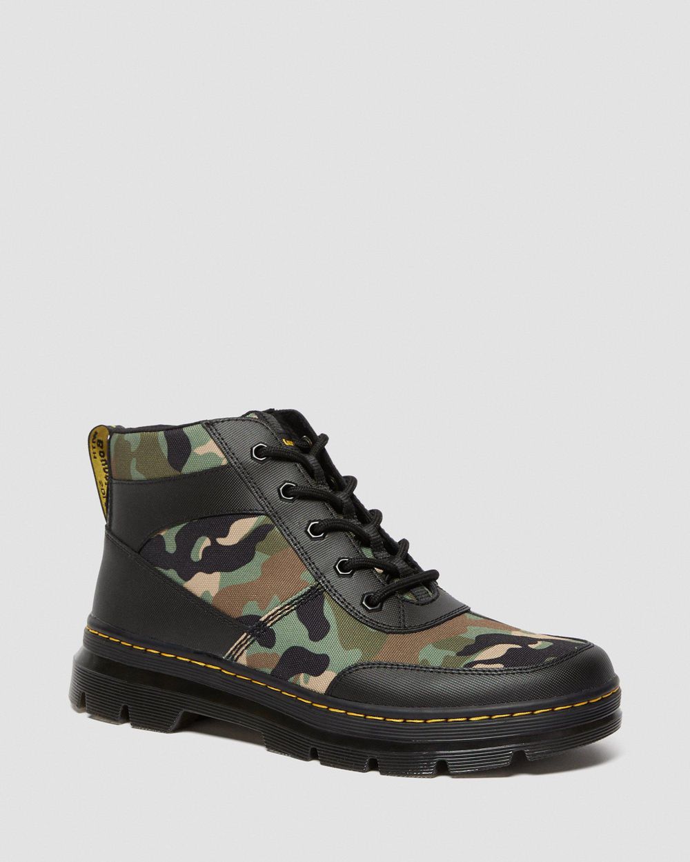 Dr Martens Bonny Tech Camo Casual Topánky Panske ( Čierne/Hnedožltý ) SK 630-QDITMC